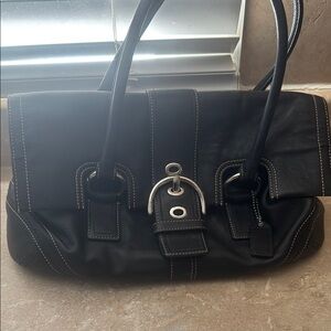 Coach vintage Black Leather Handbag